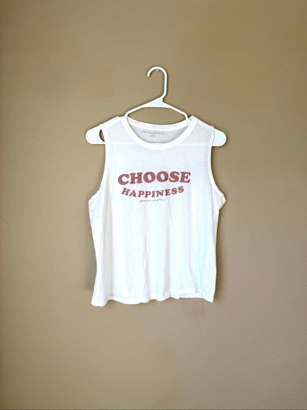 Spiritual Gangster Choose Happiness Tank Top